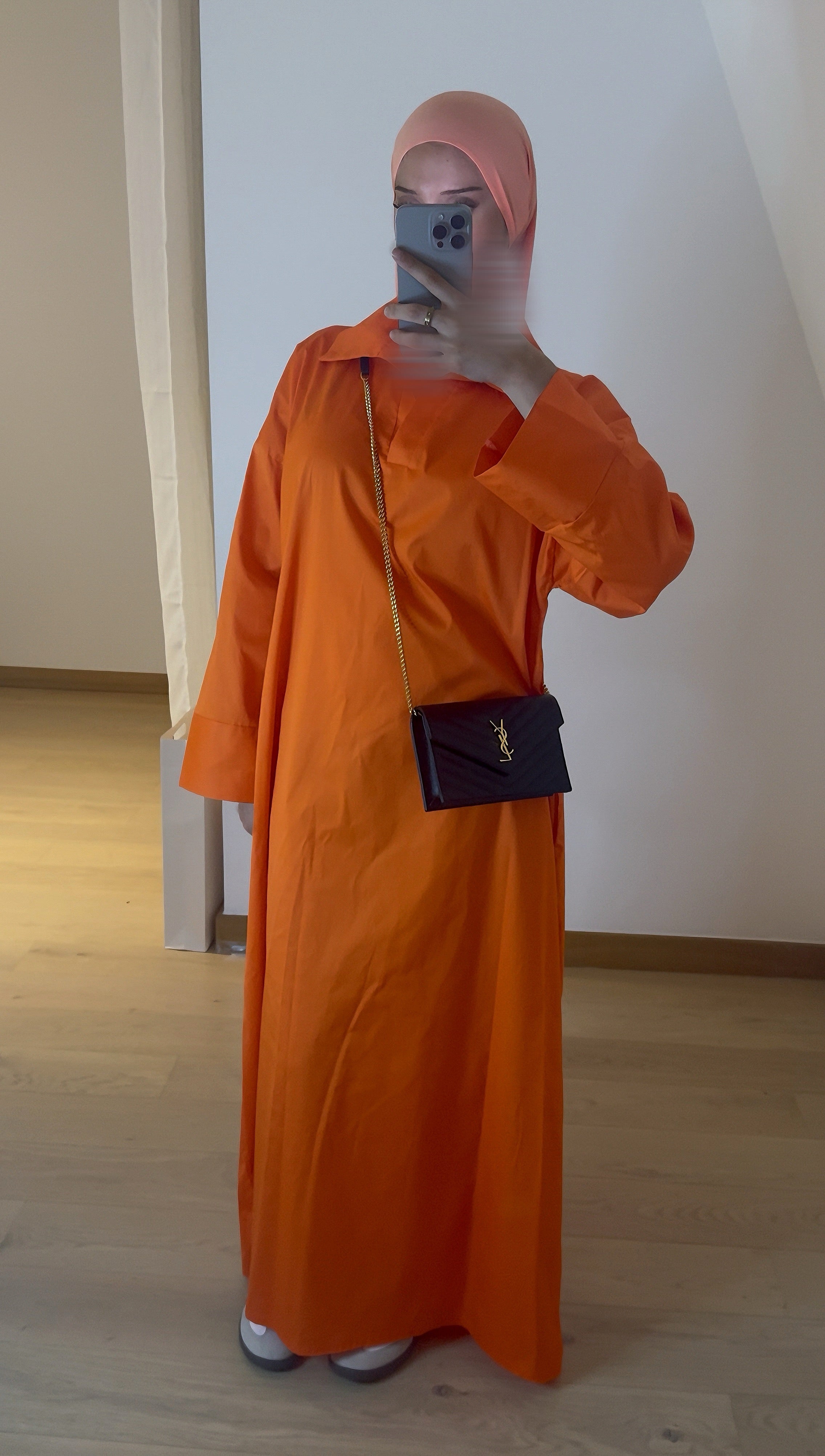 Robe Col Lina Orange