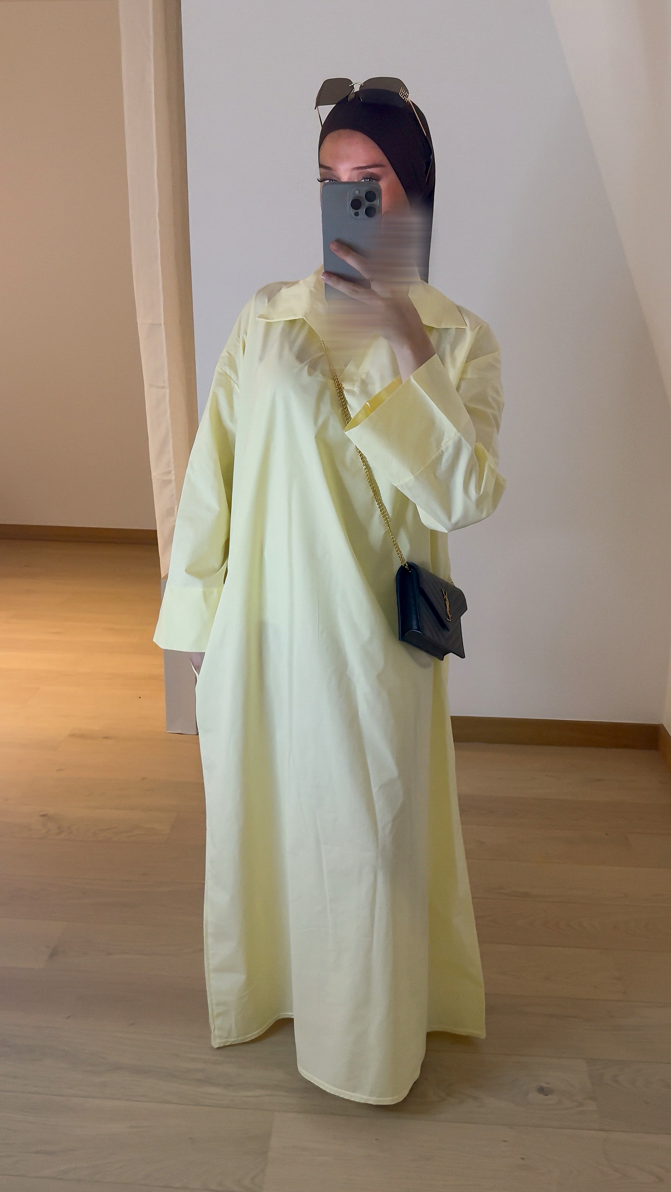 Robe Col Lina Jaune