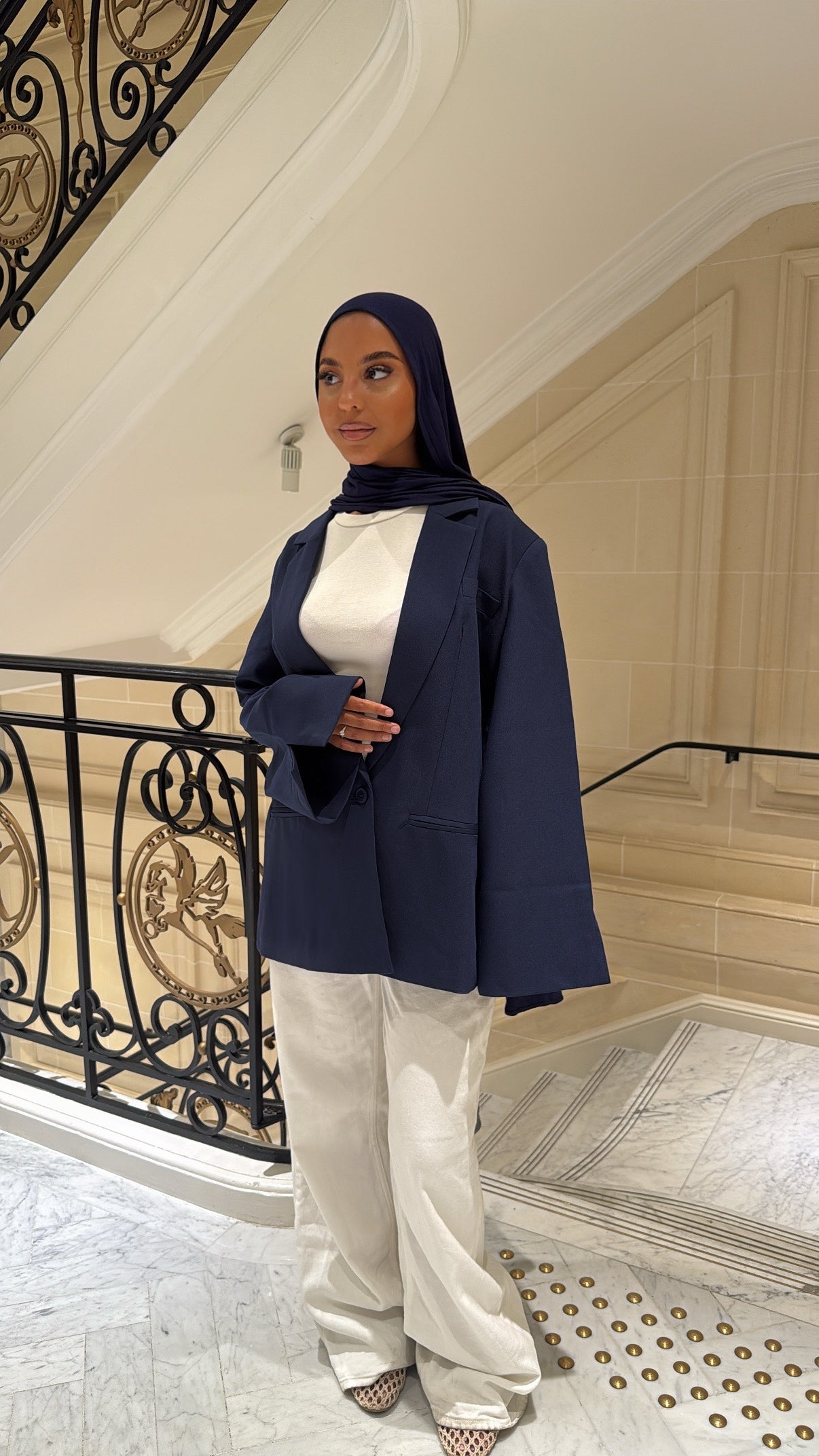 BLAZER DOS BLEU MARINE (PRÉCOMMANDE SOUS 10 JOURS)