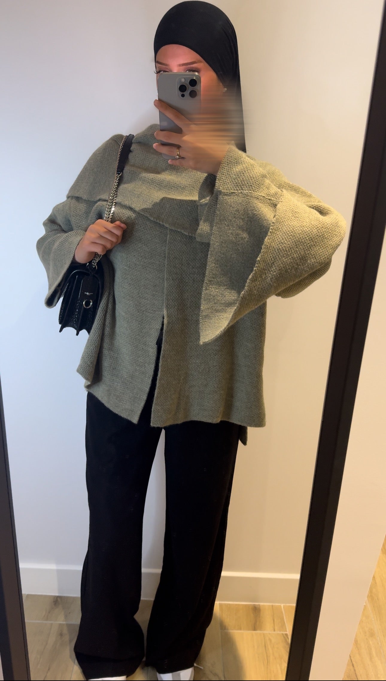 Pull à cape Inspi Zara Vert