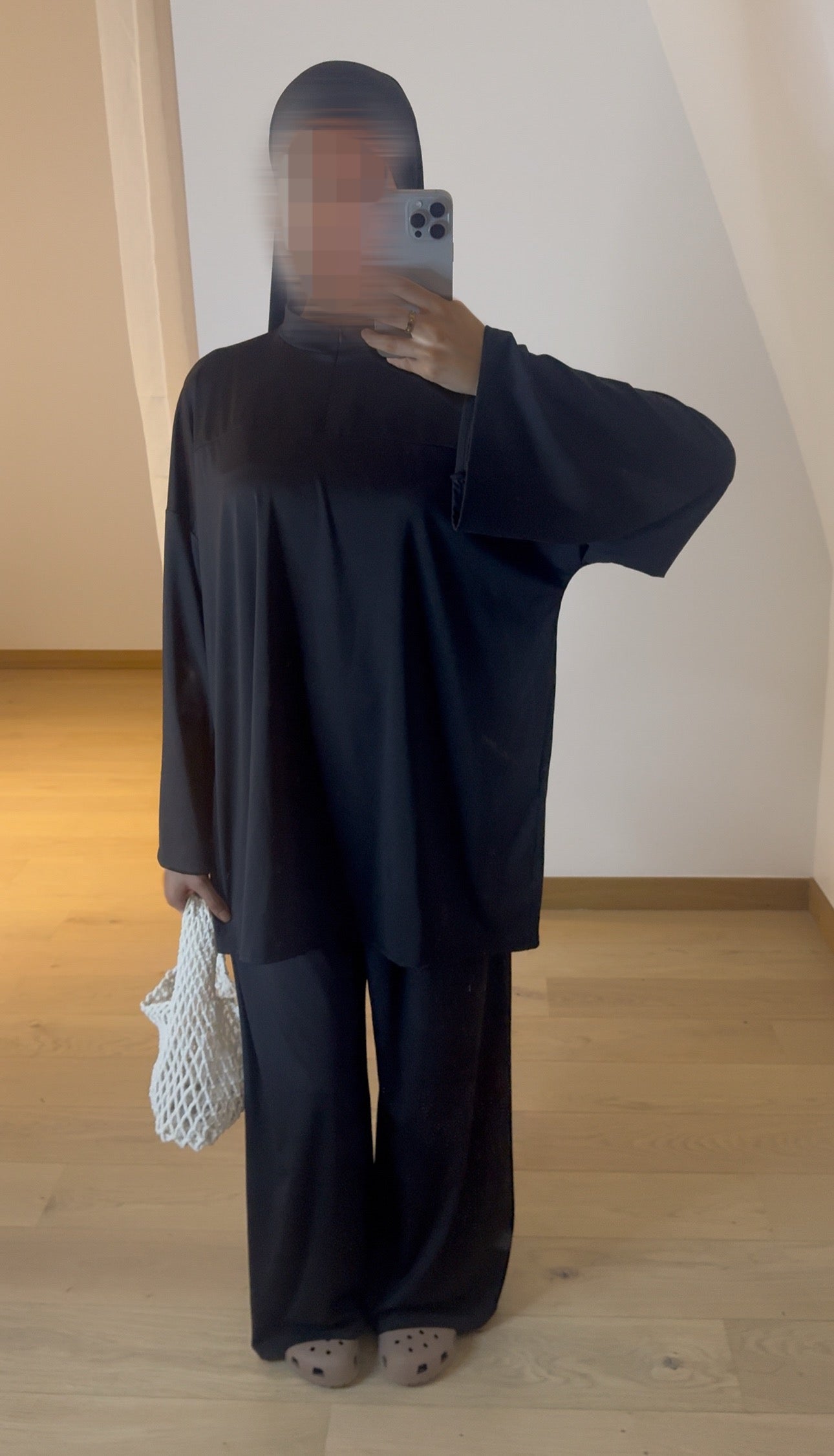 Burkini 3 pièces Zip Col Noir