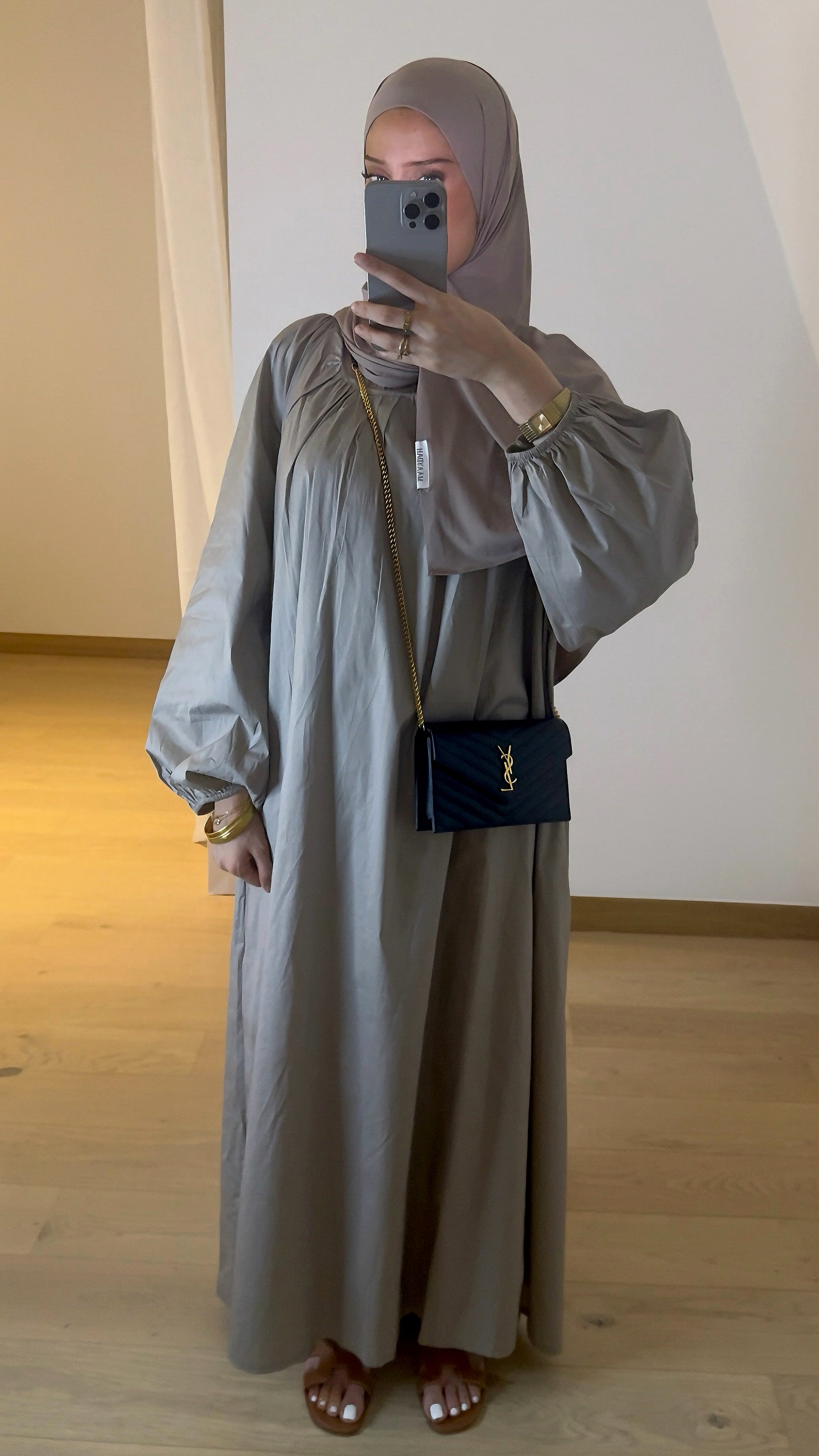 Robe Bouffante Taupe