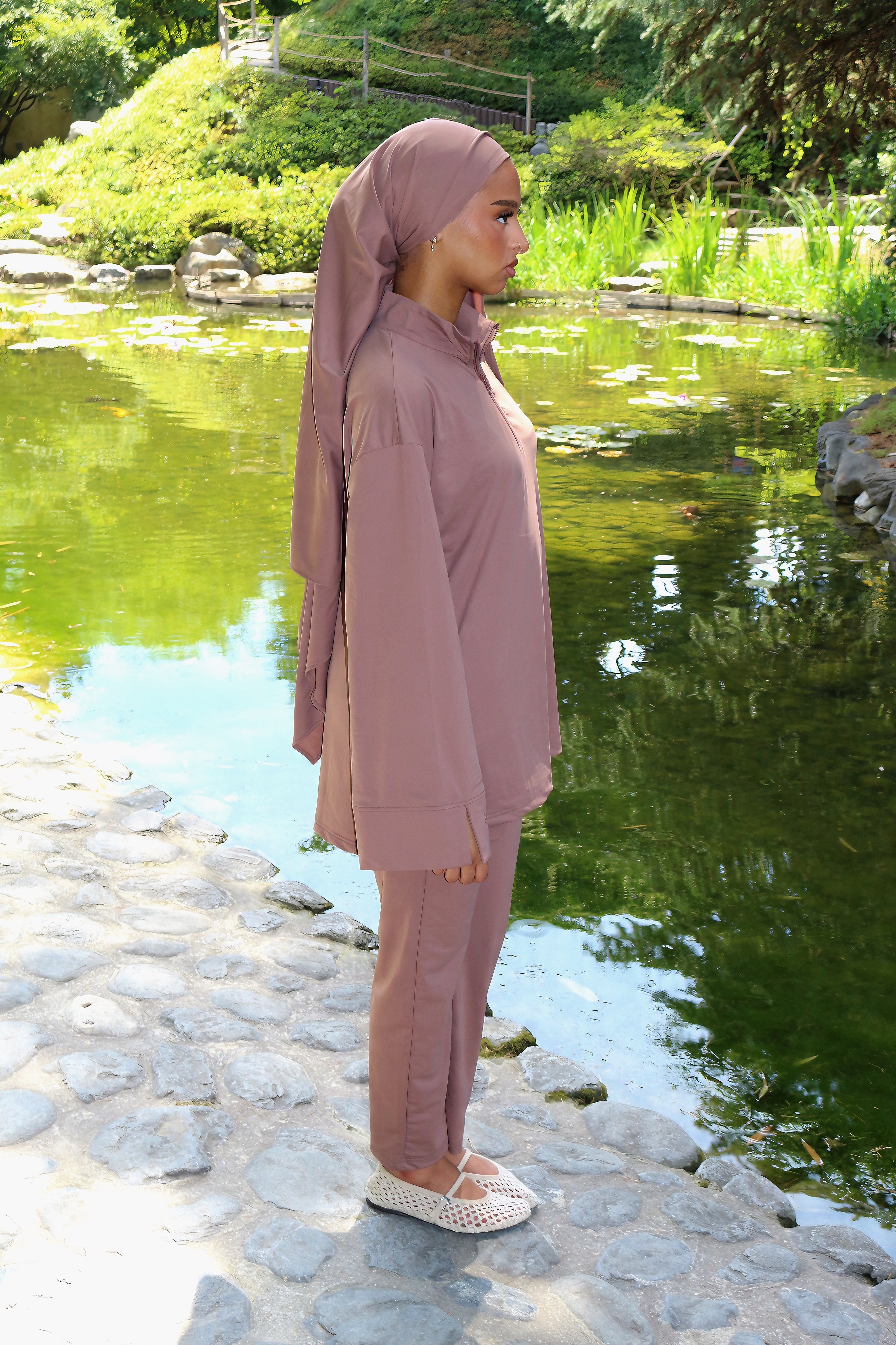 BURKINI 3 PIÈCES TAUPE (PRÉCOMMANDE SOUS 7 JOURS)