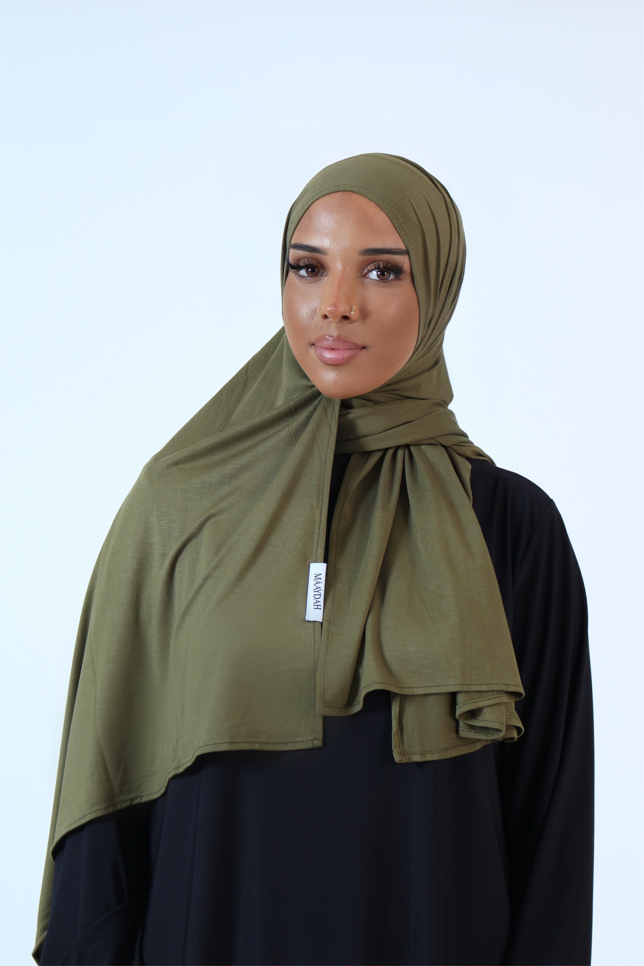 JERSEY BAMBOO KAKI FONCÉ