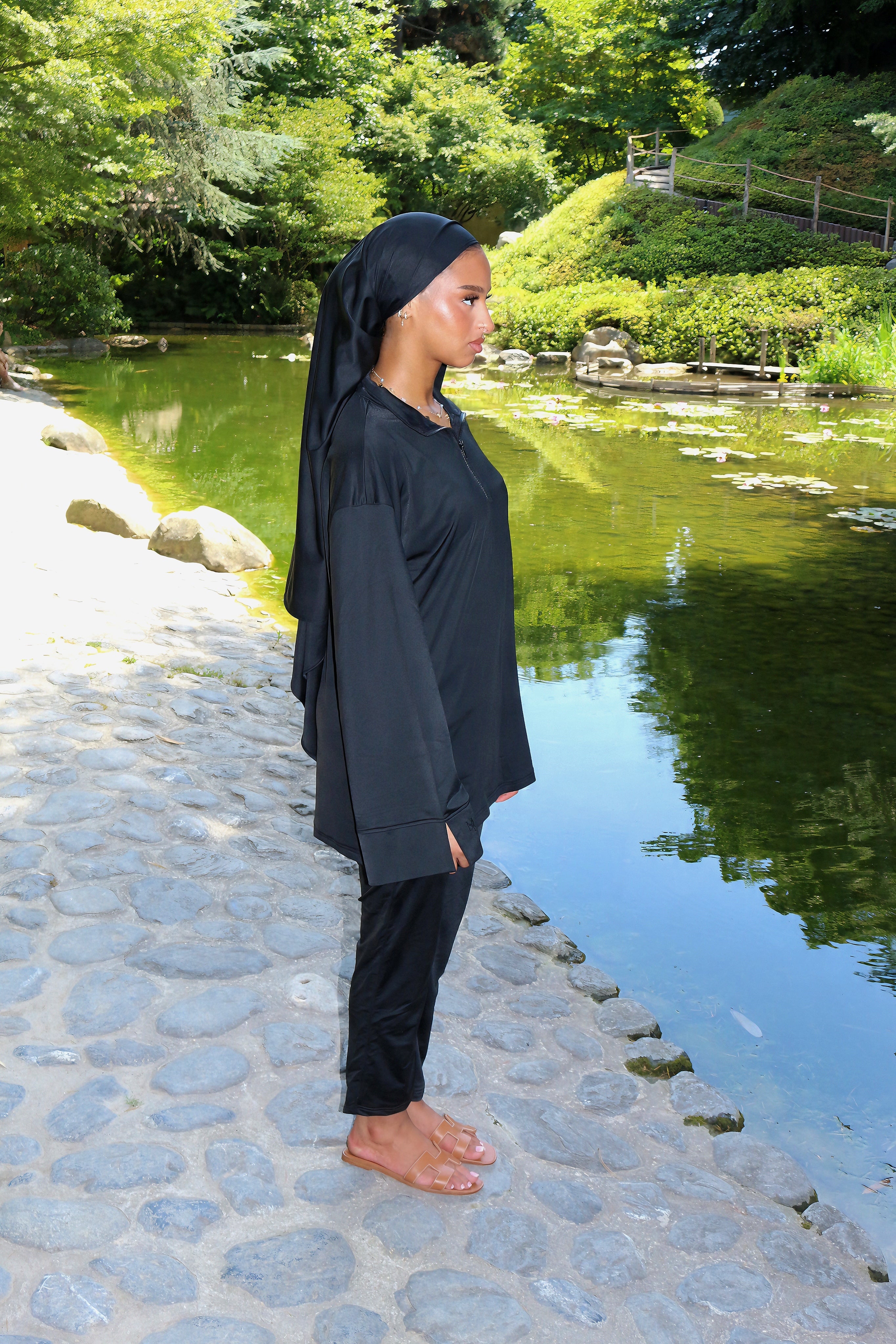 BURKINI 3 PIÈCES NOIR (PRÉCOMMANDE SOUS 7 JOURS)