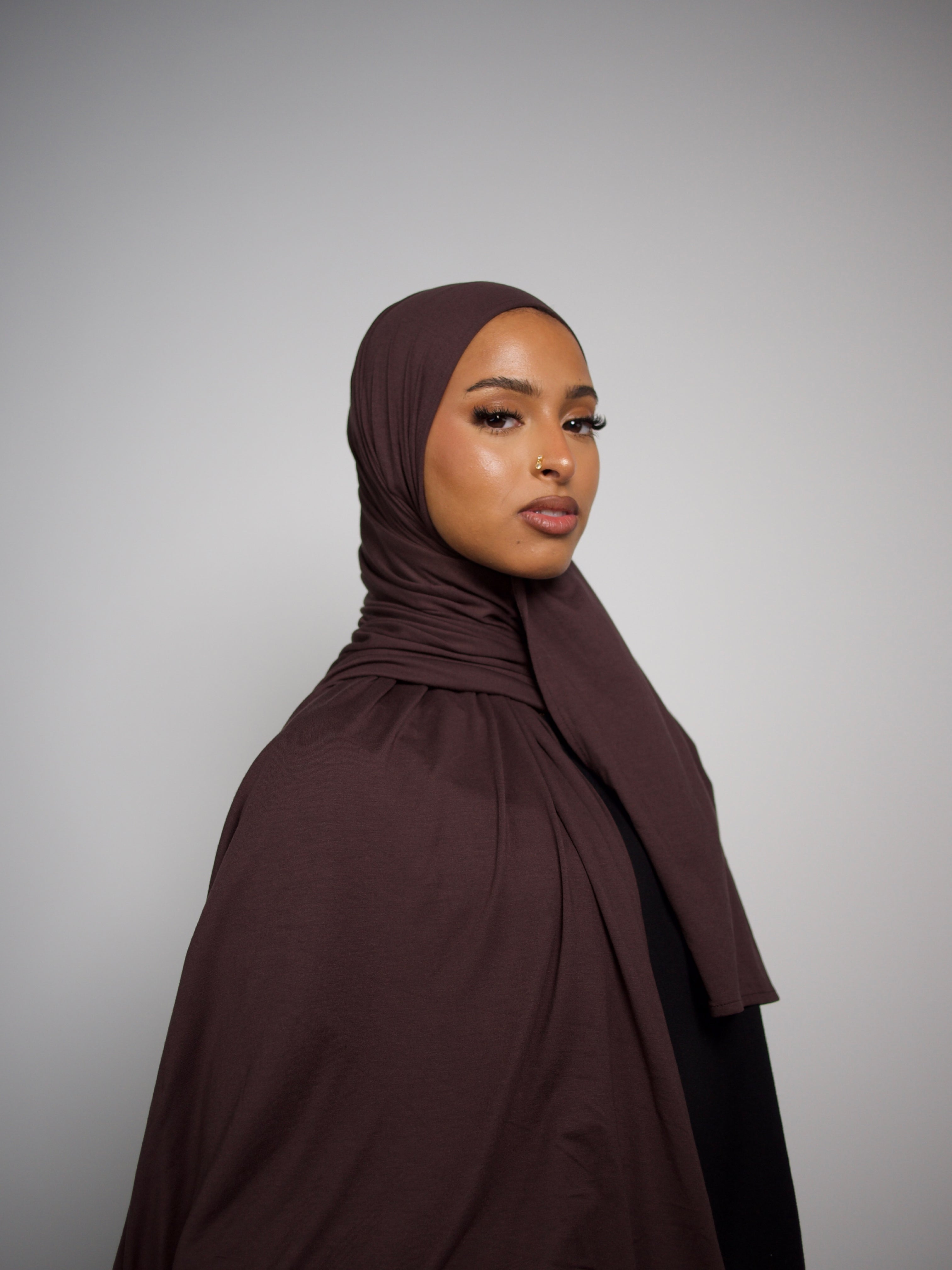 Jersey Bamboo Marron Foncé