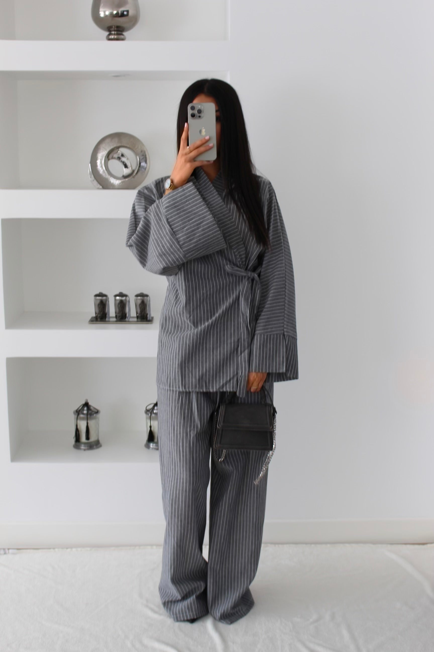 ENSEMBLE SIHEM GRIS FONCÉ