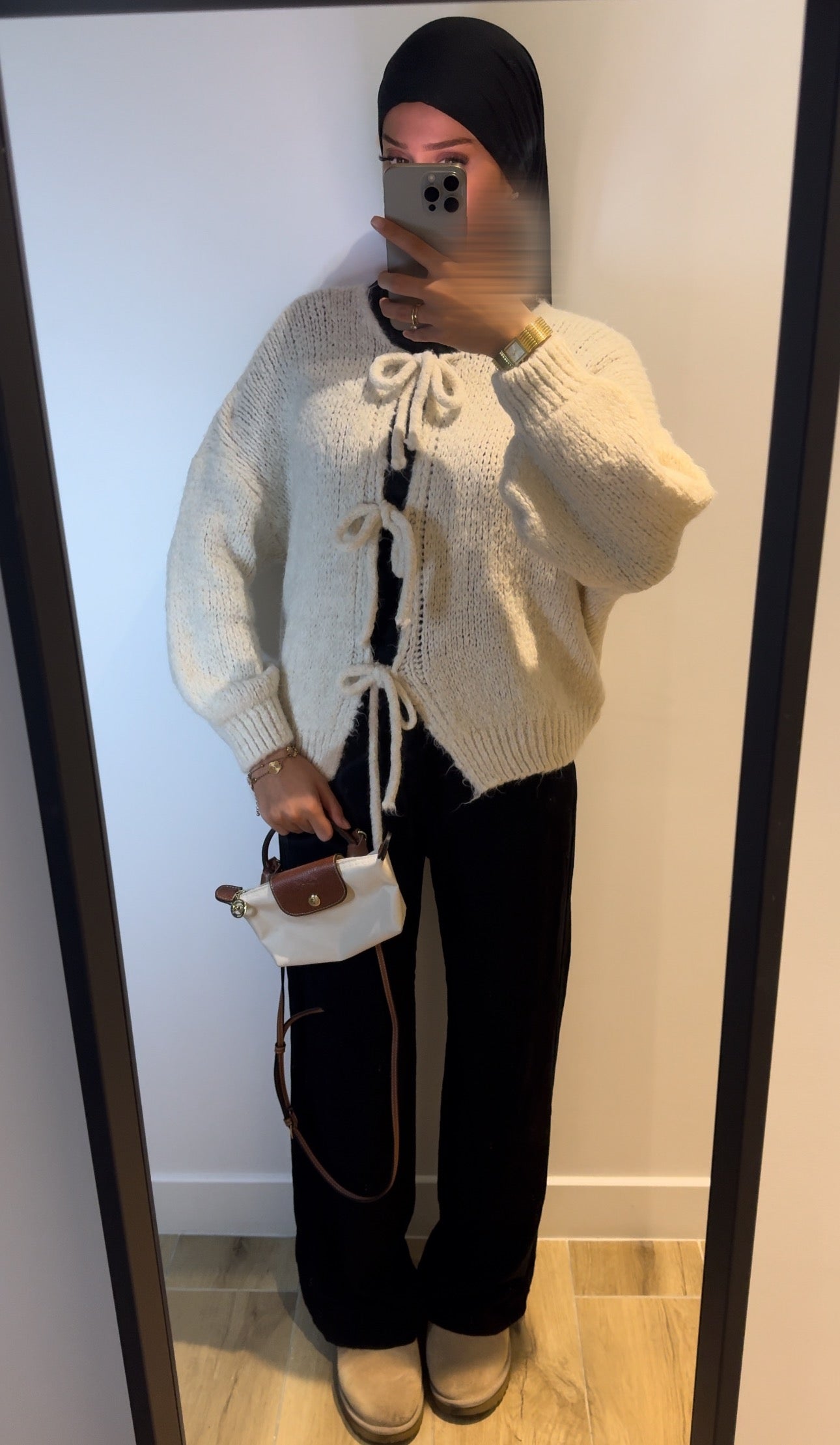 Pull À Noeud Nihed Beige