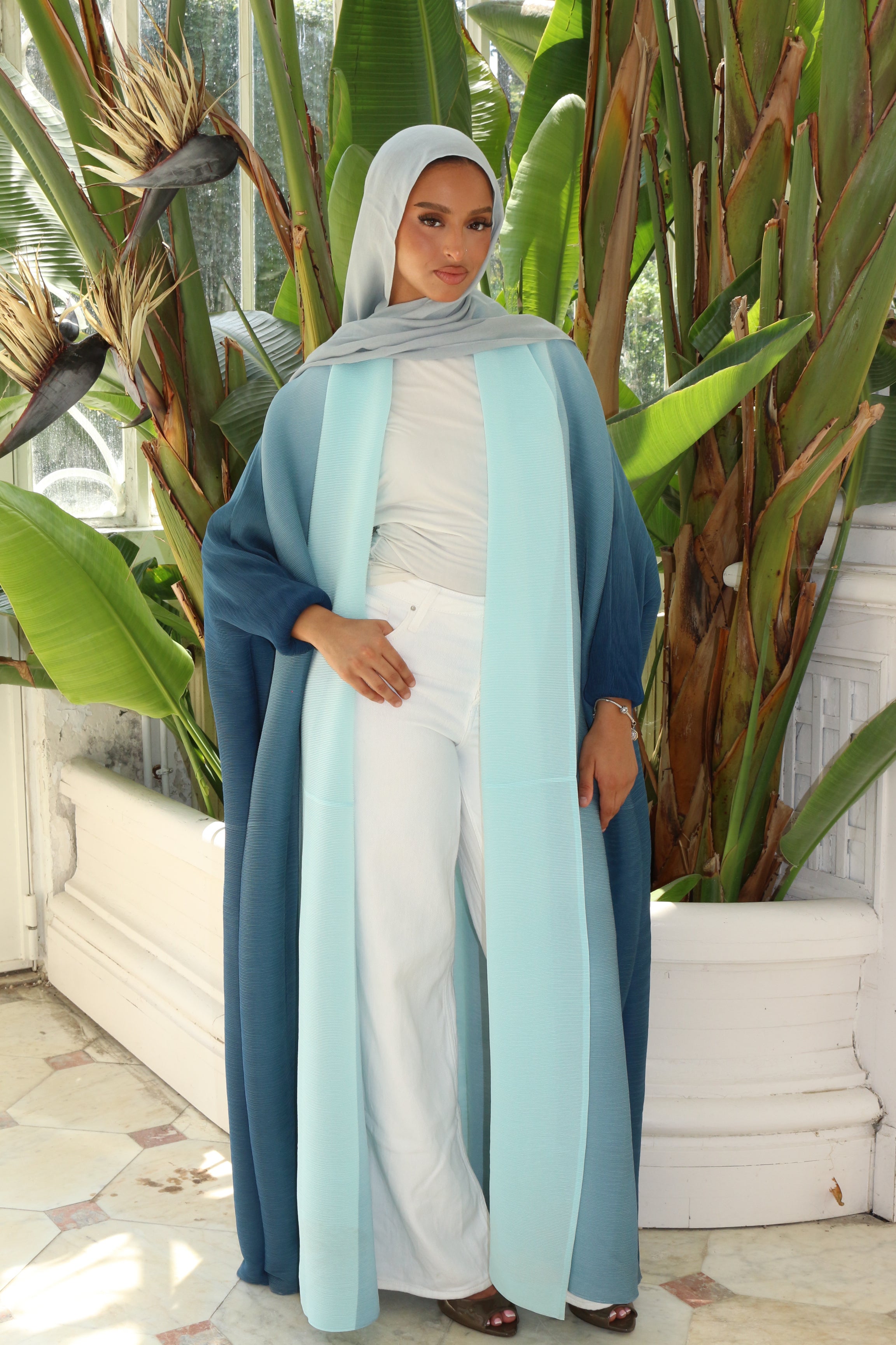 KIMONO BOUFFANT BLEU