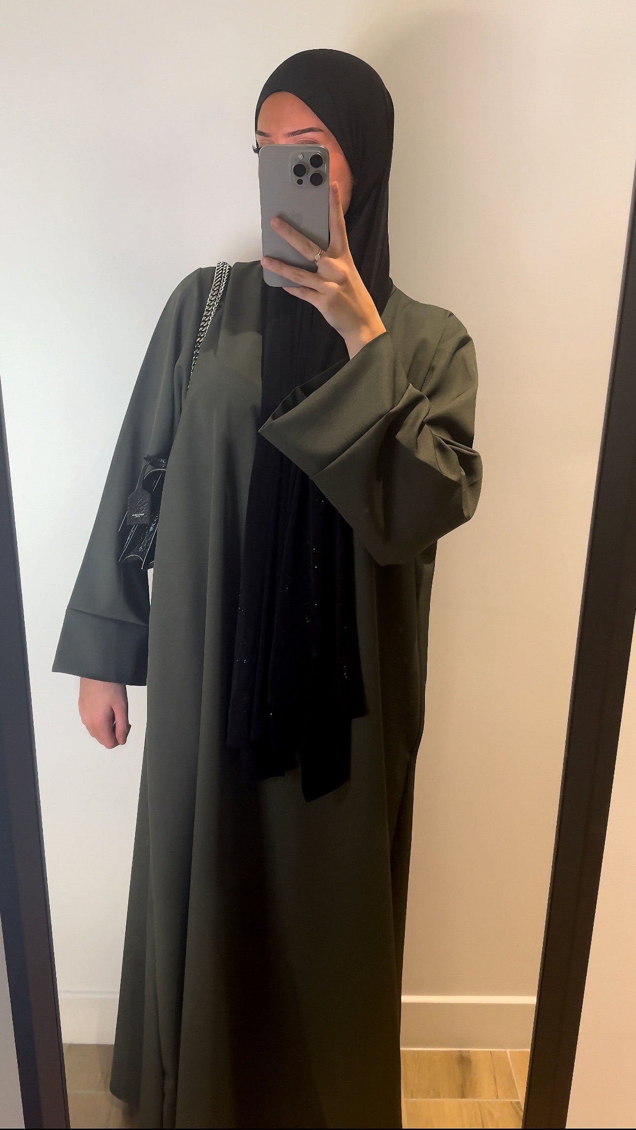 Abaya Poche Kaki