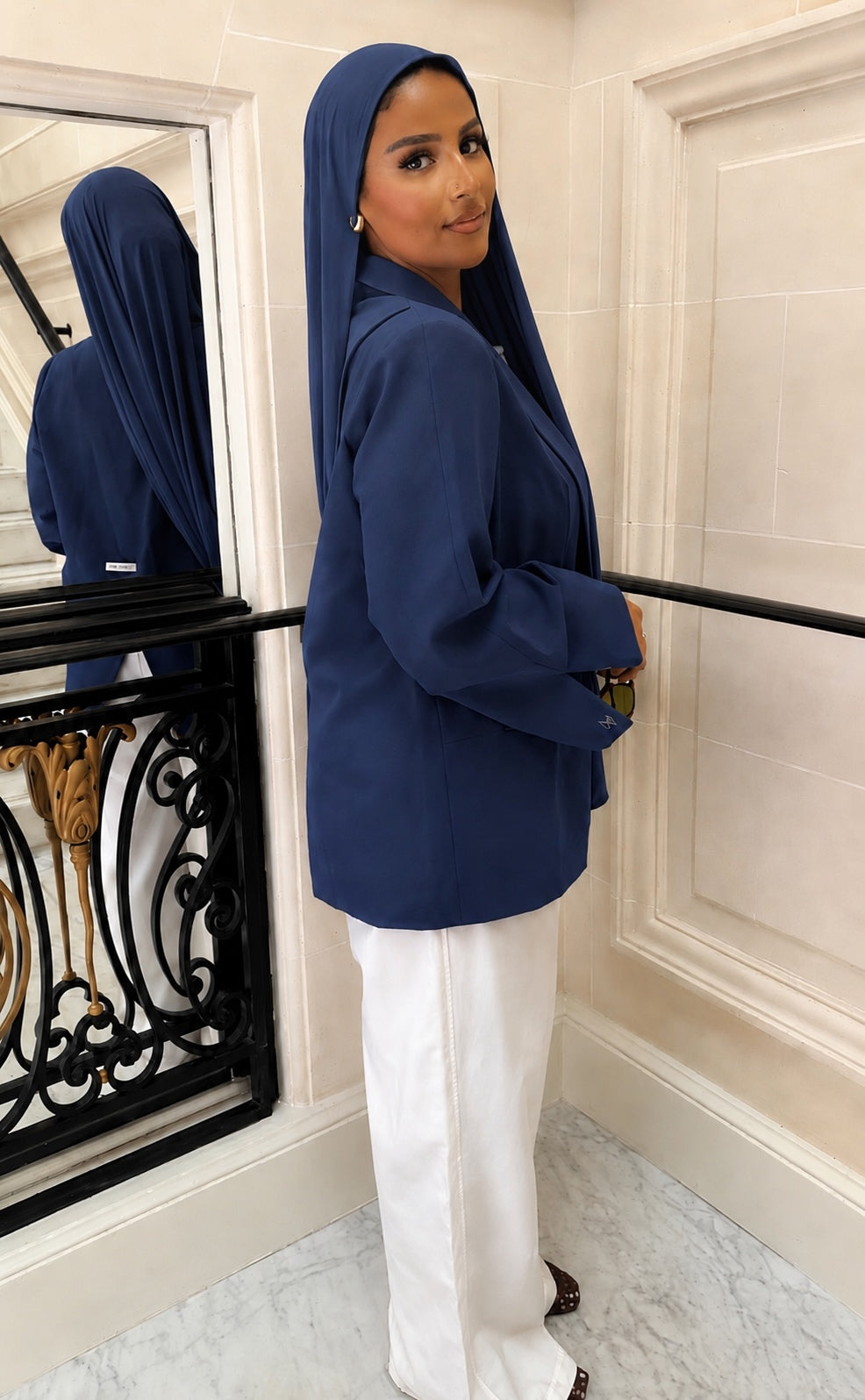 BLAZER DOS BLEU MARINE (PRÉCOMMANDE SOUS 10 JOURS)