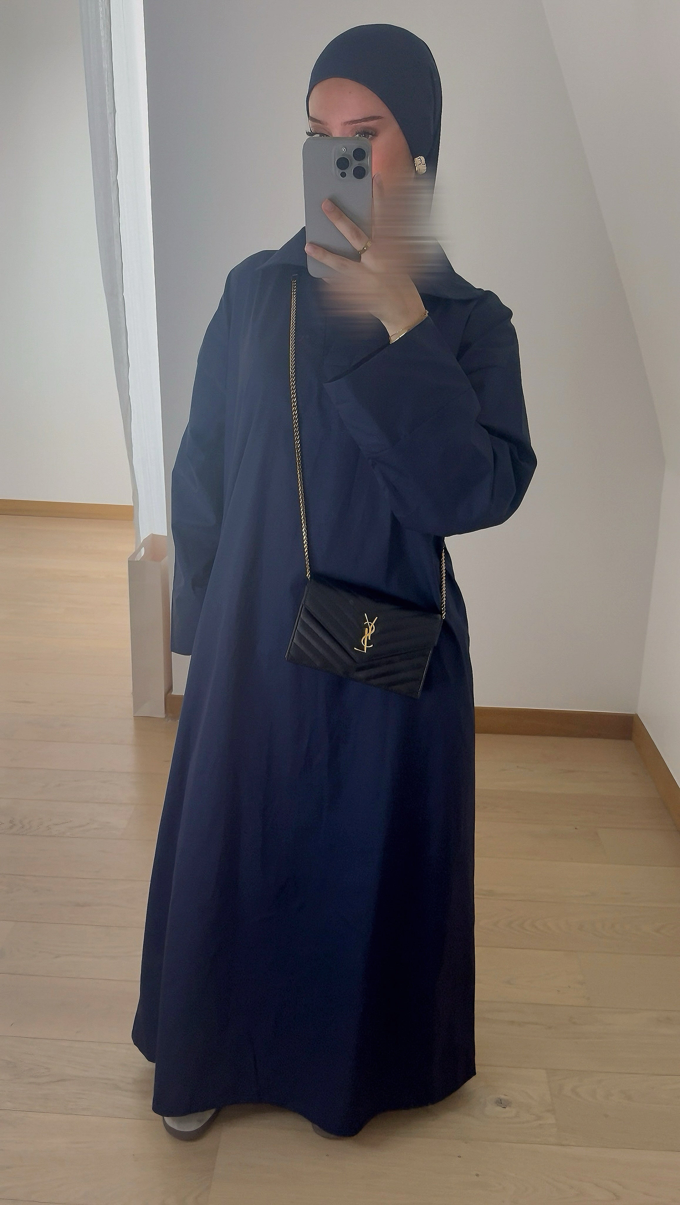 Robe Col Lina Bleue Marine