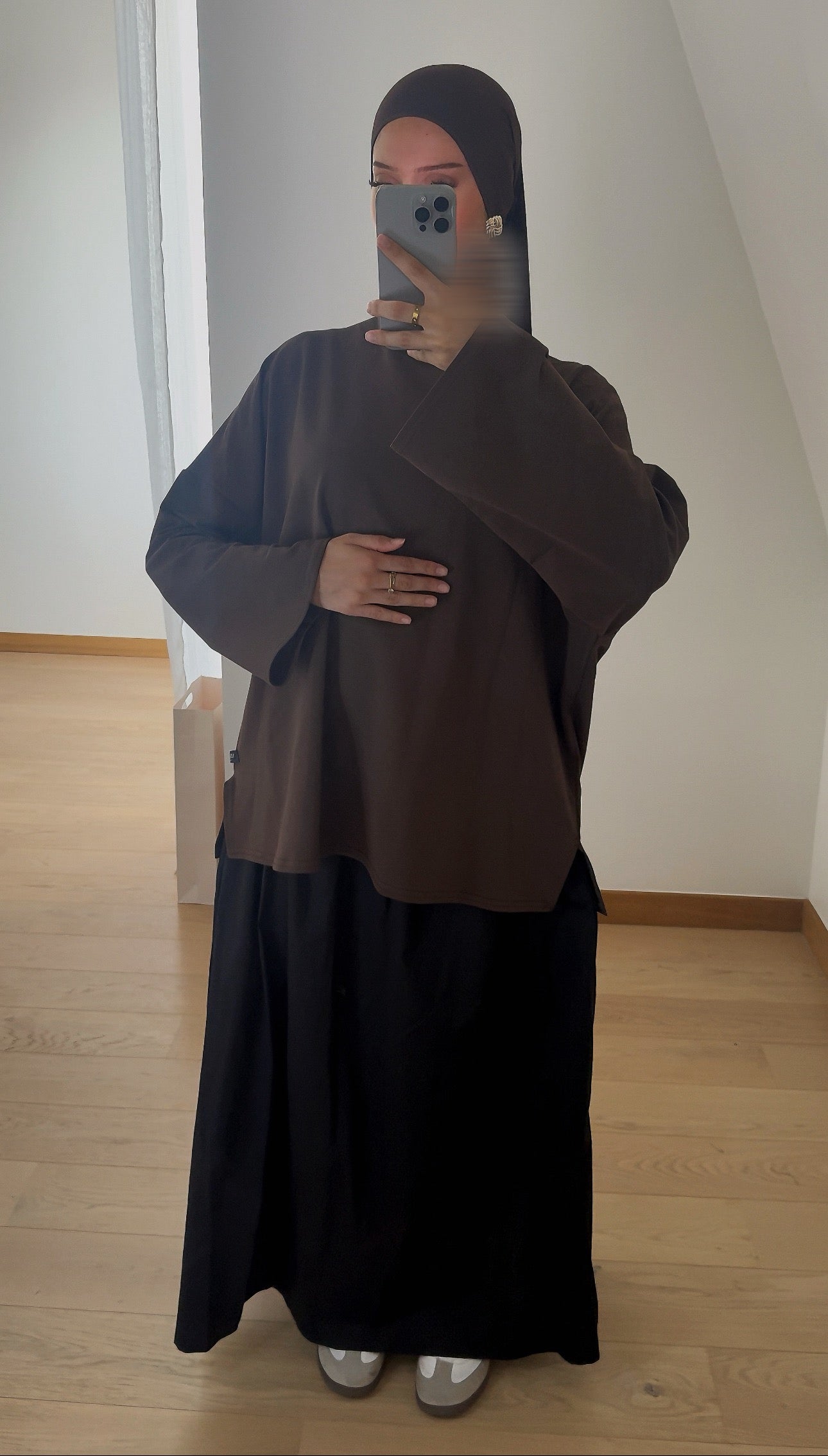 T-SHIRT MAAYDAH MARRON