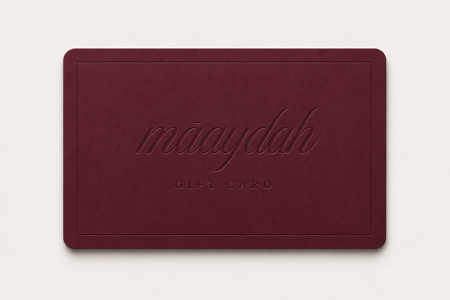 CARTE CADEAU NUMÉRIQUE MAAYDAH