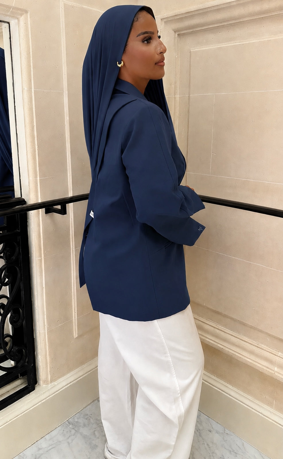BLAZER DOS BLEU MARINE (PRÉCOMMANDE SOUS 10 JOURS)