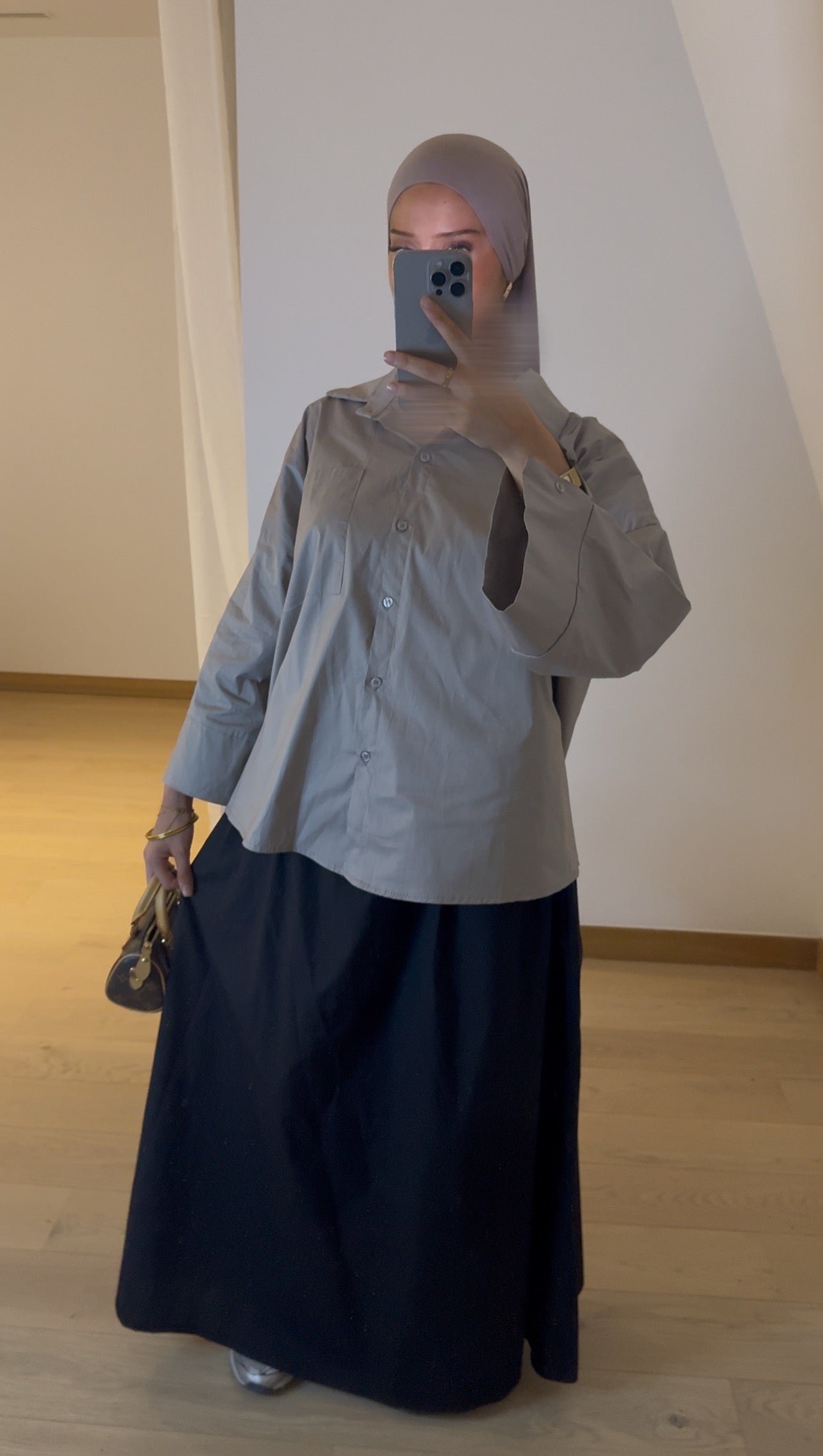 Chemise Poche Taupe