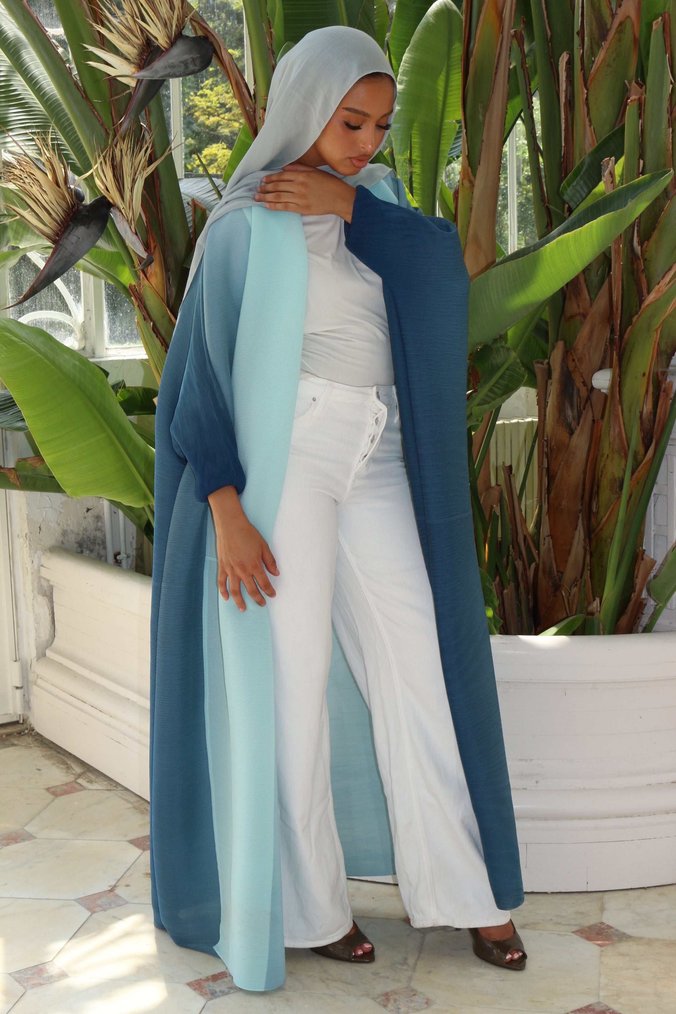 KIMONO BOUFFANT BLEU