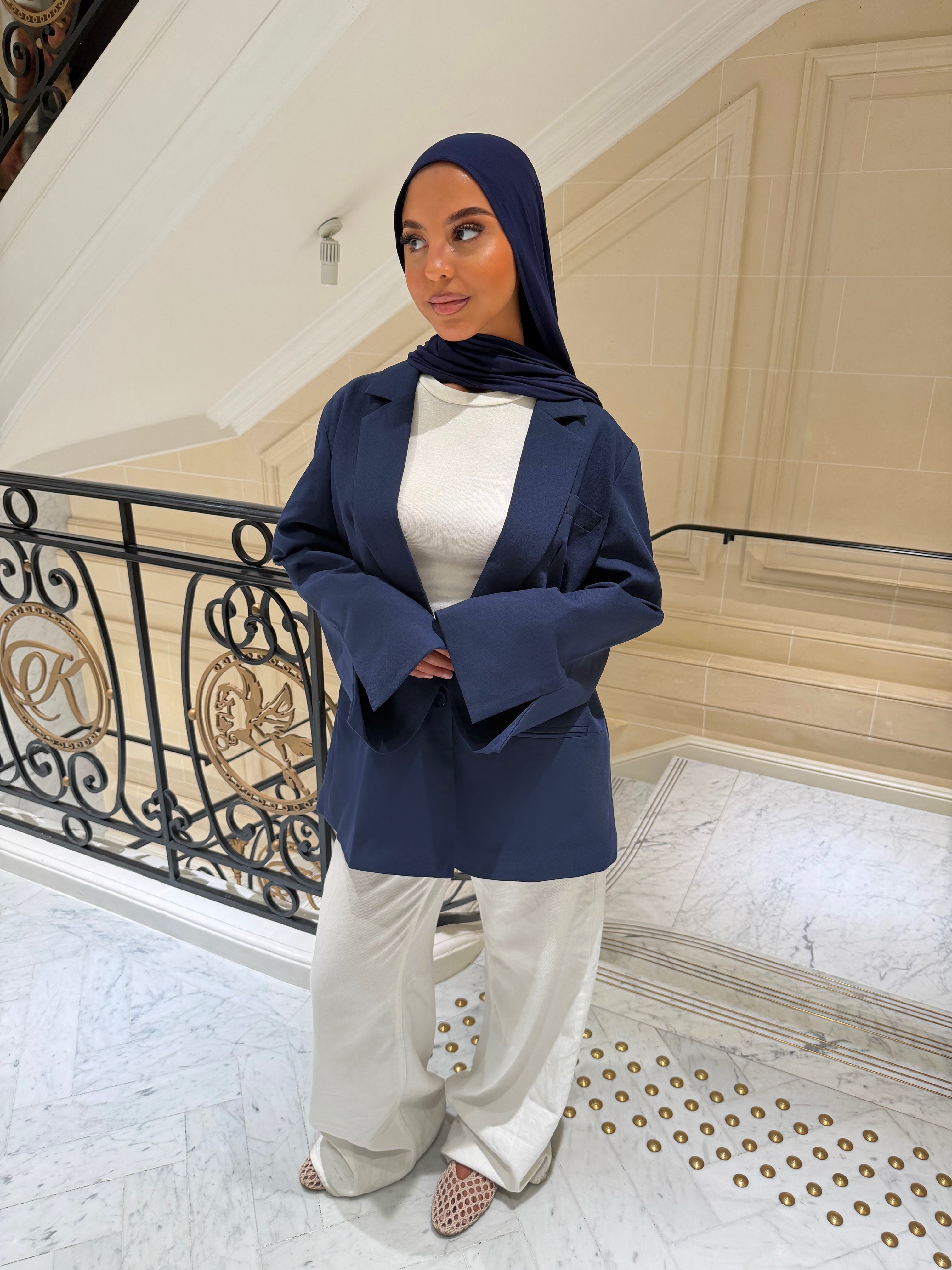BLAZER DOS BLEU MARINE (PRÉCOMMANDE SOUS 10 JOURS)