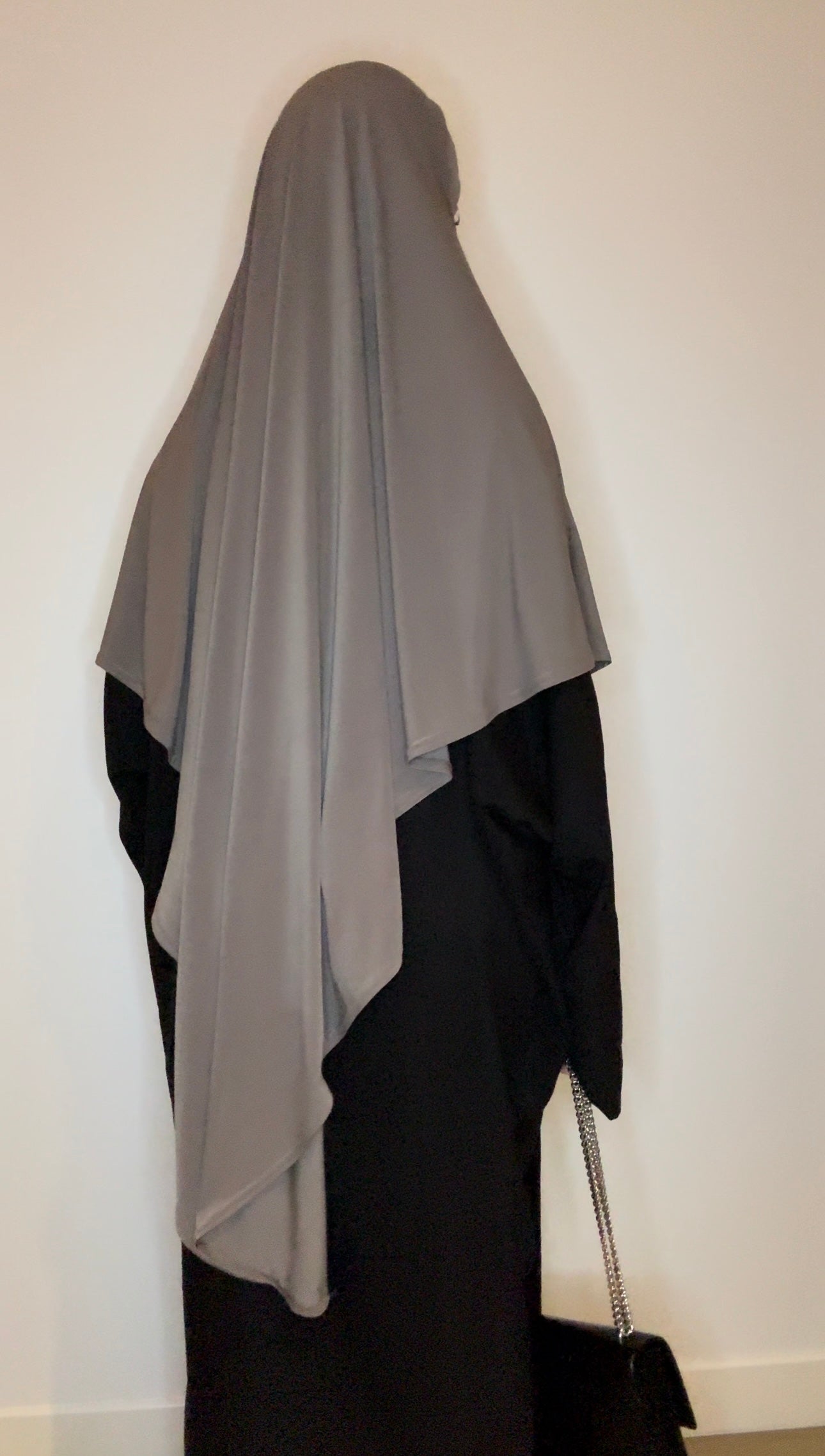 Khimar Maxi Long Jersey Premium Taupe