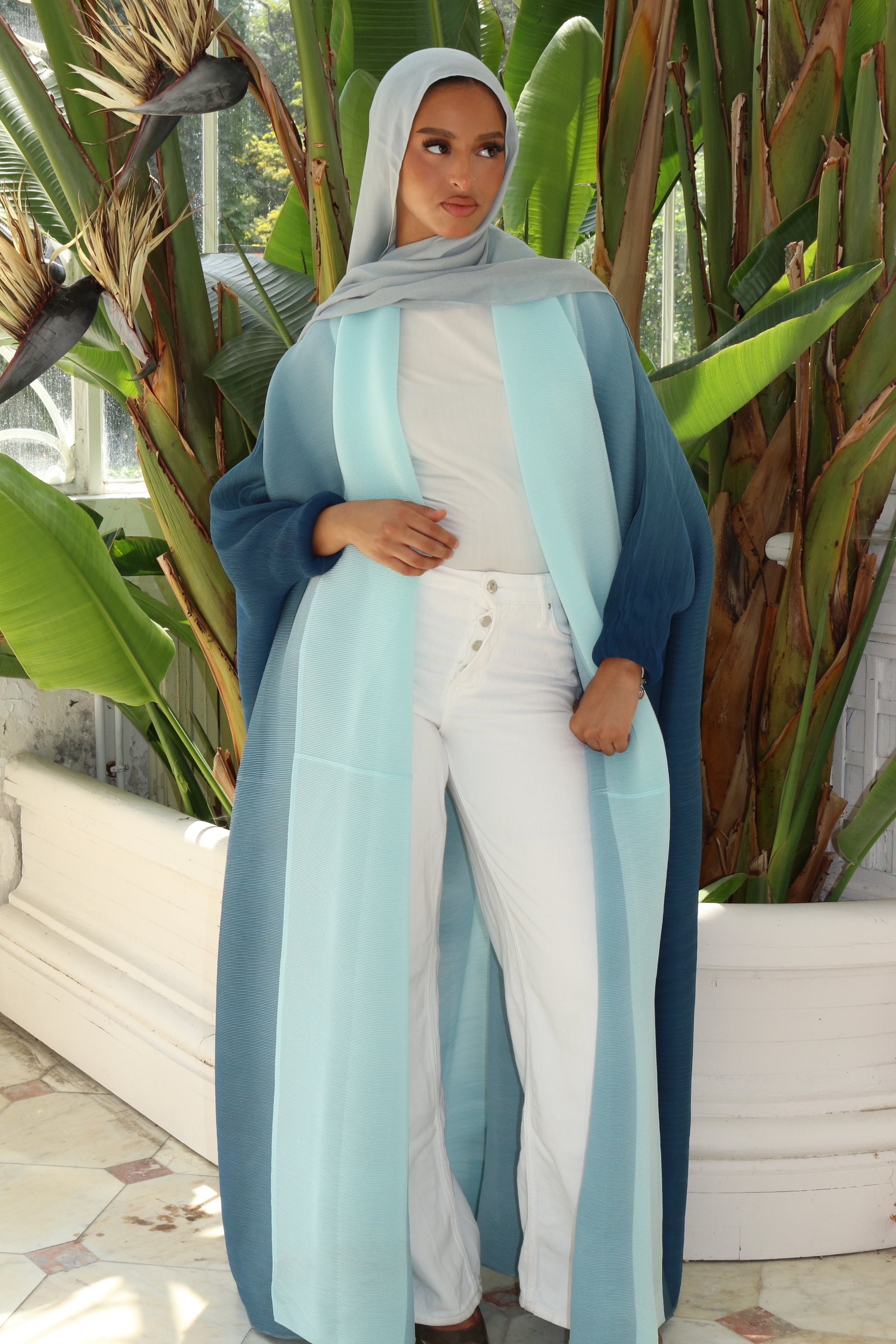KIMONO BOUFFANT BLEU