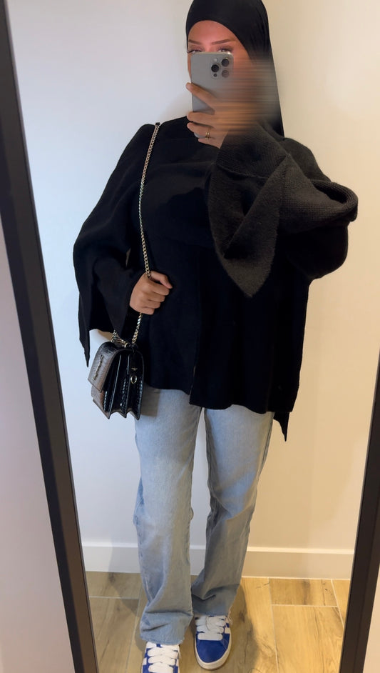 Pull à cape Inspi Zara Noir