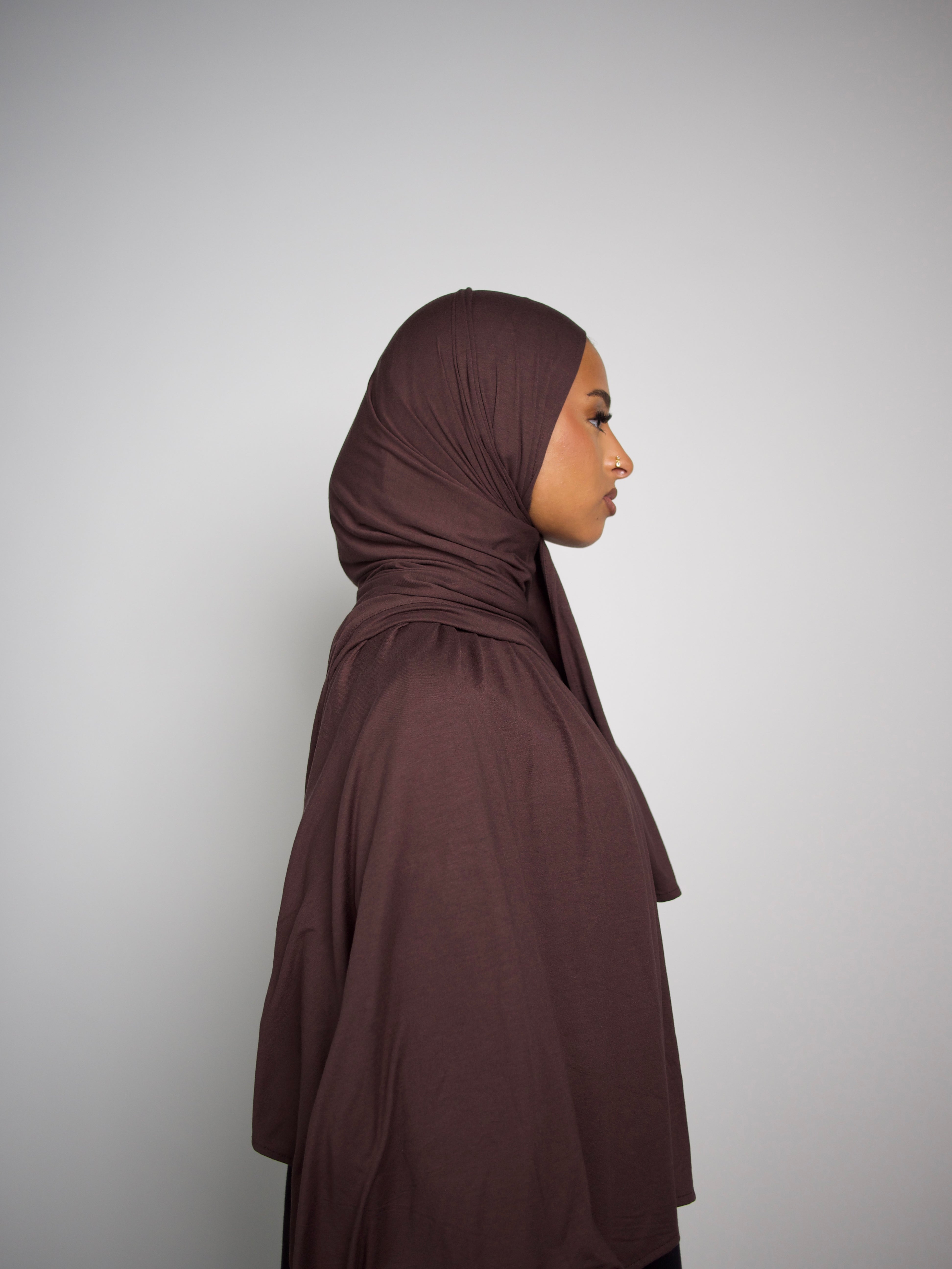 Jersey Bamboo Marron Foncé