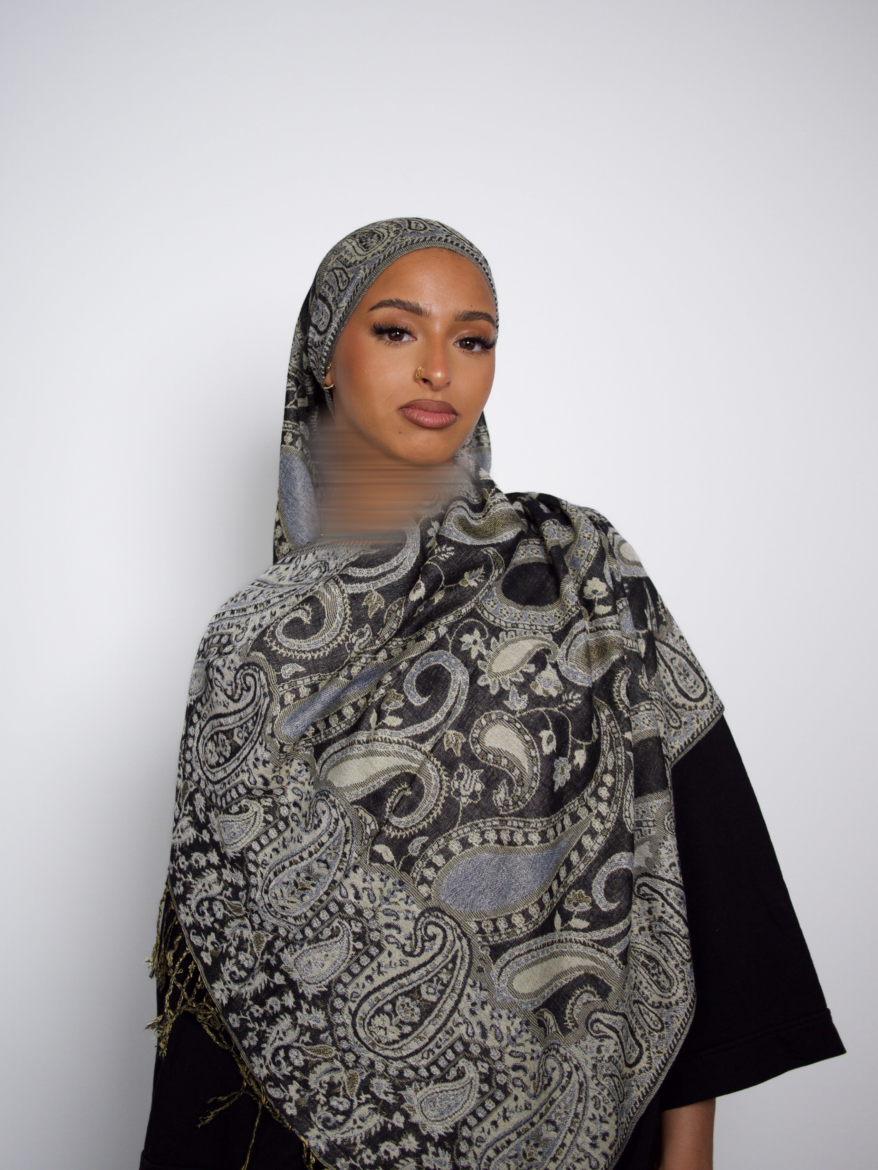 Pashmina Noir Kaki