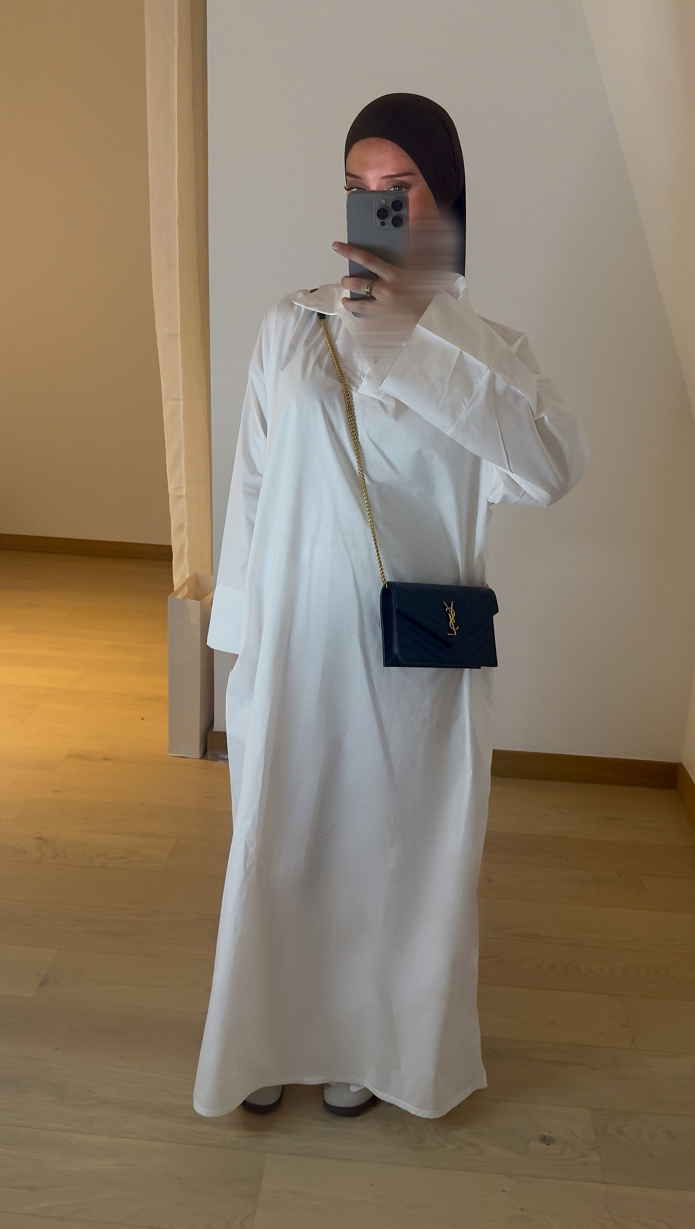 Robe Col Lina Blanc