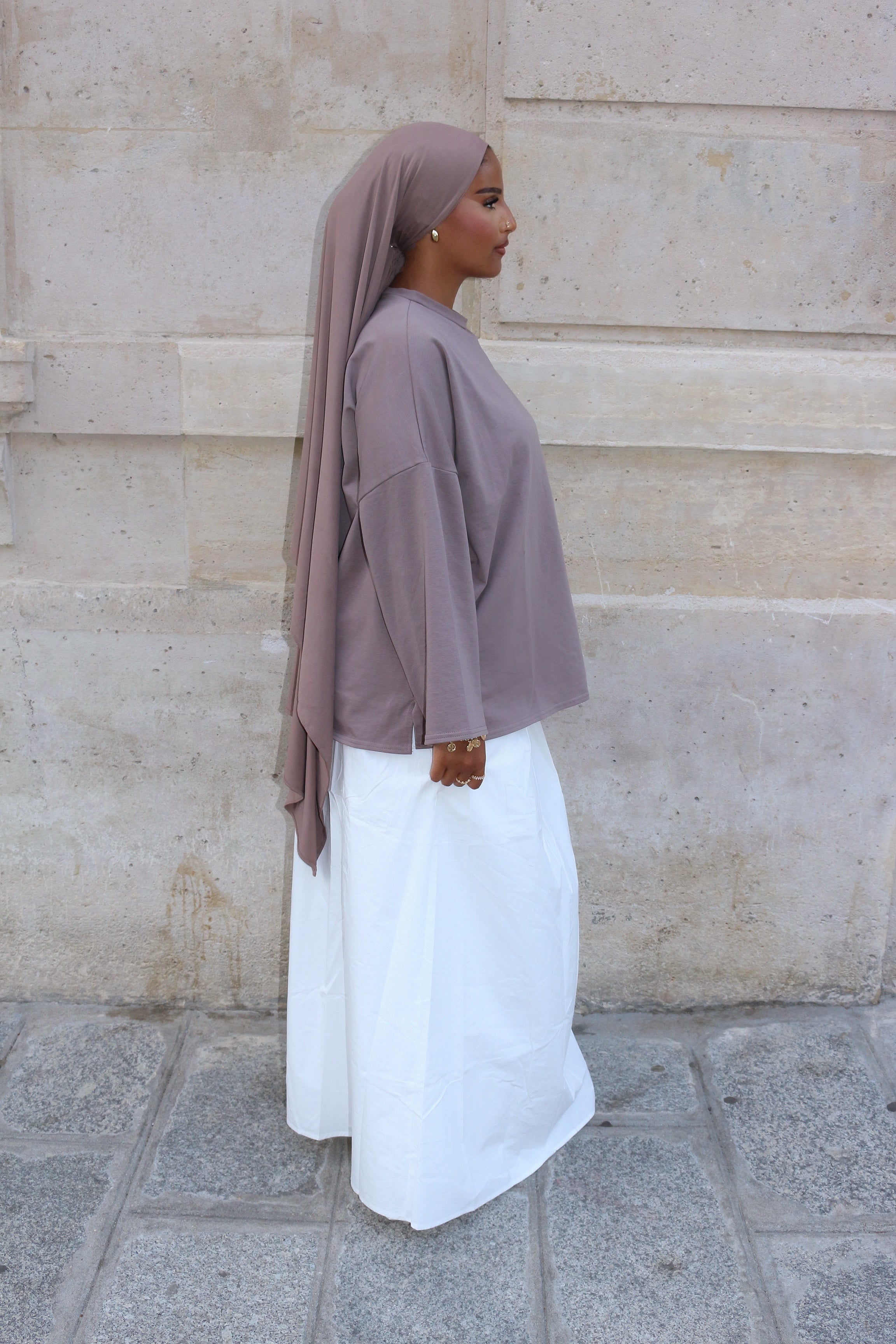 T-SHIRT SIGNATURE TAUPE