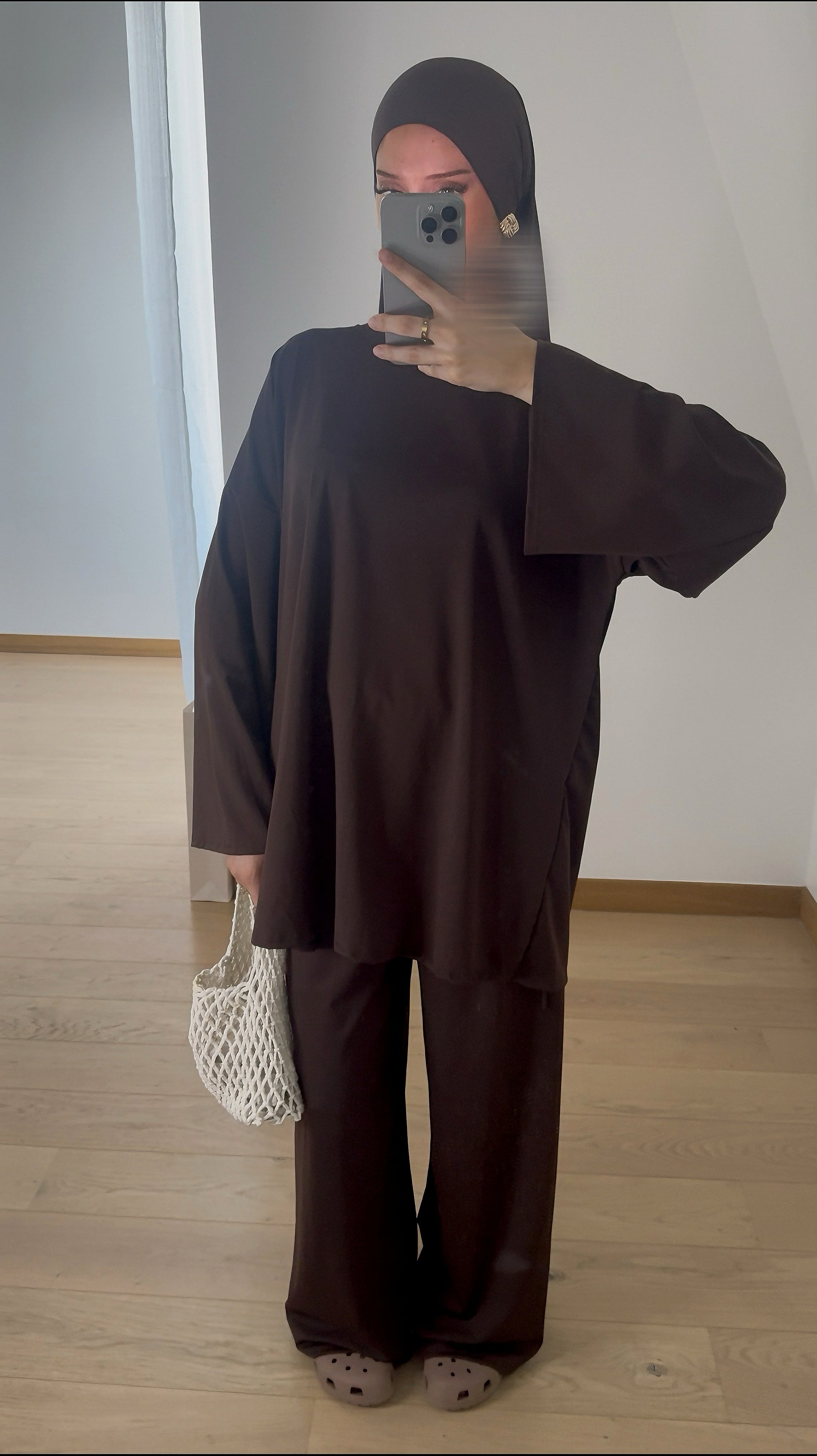 Burkini Simple 3 pièces Marron