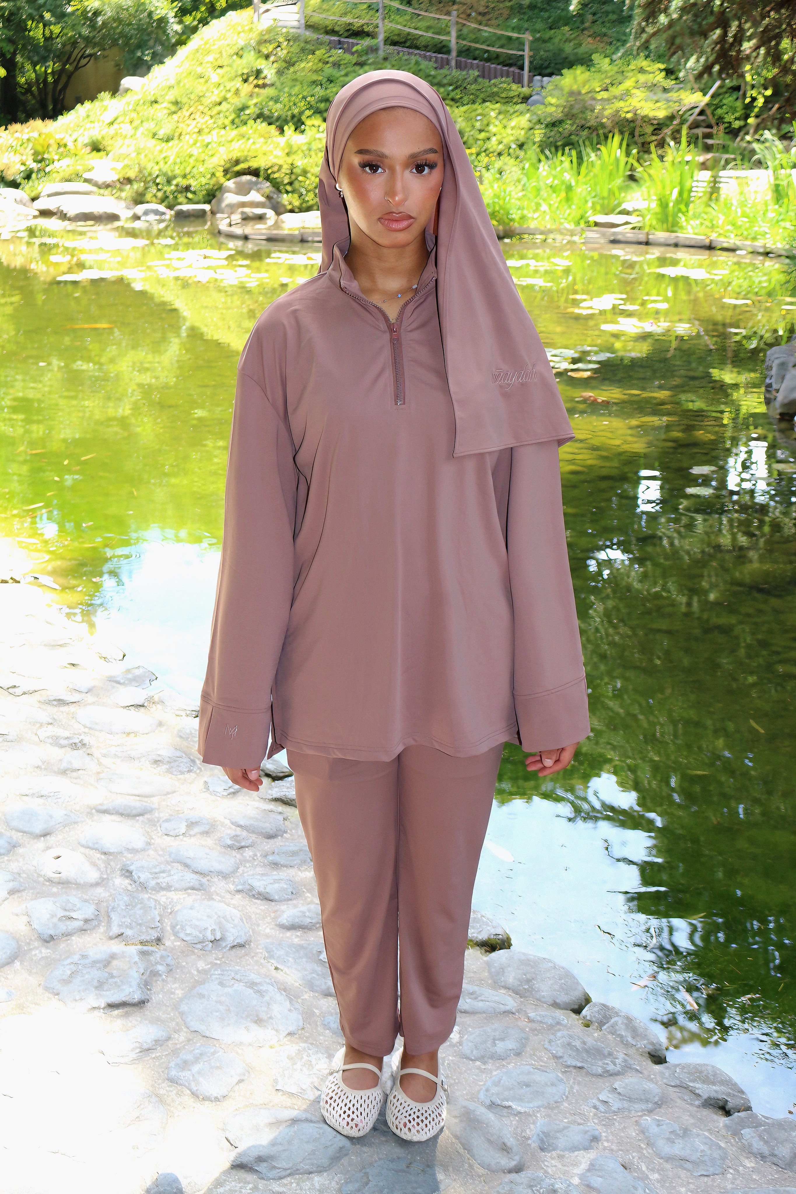 BURKINI 3 PIÈCES TAUPE (PRÉCOMMANDE SOUS 7 JOURS)