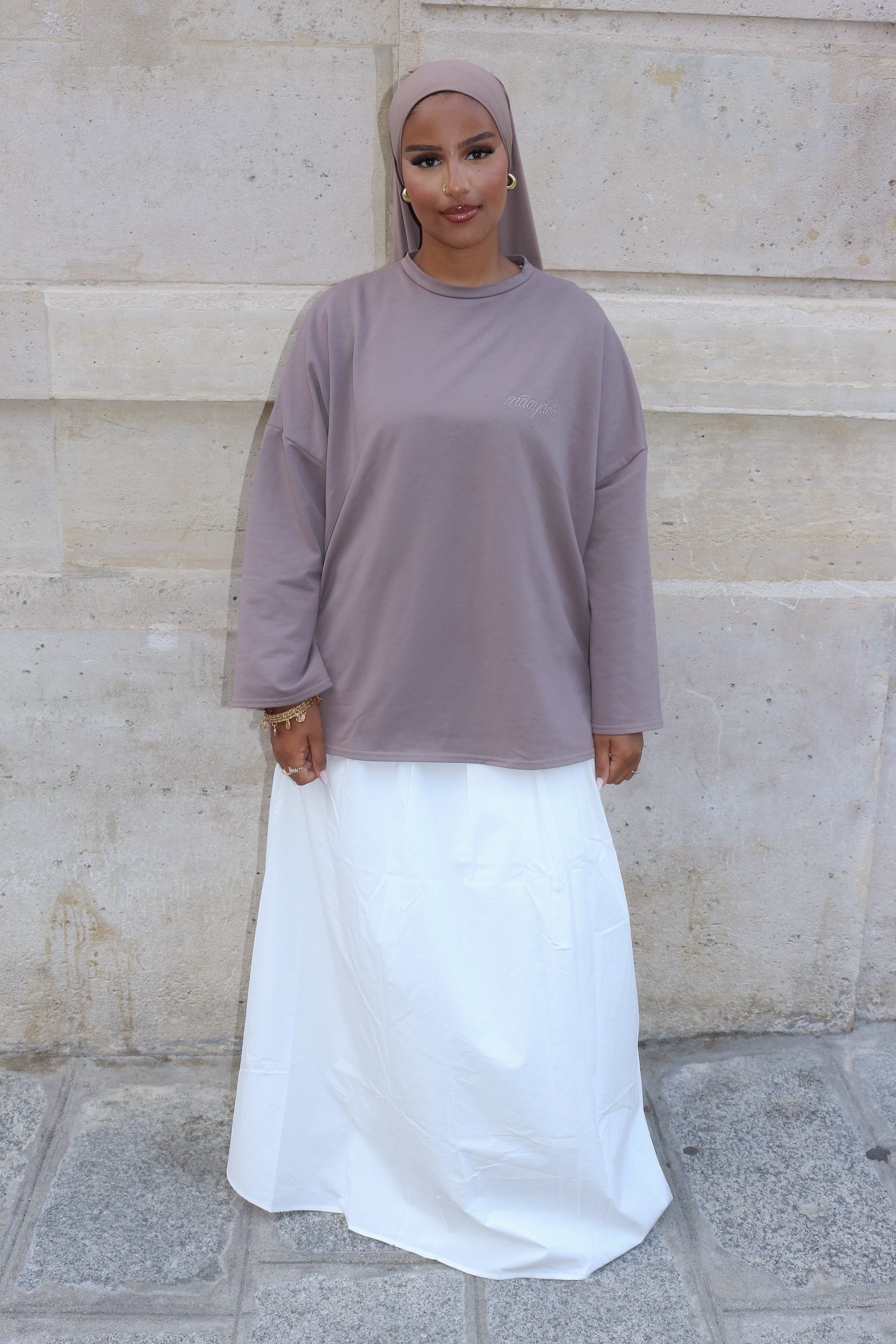 T-SHIRT SIGNATURE TAUPE