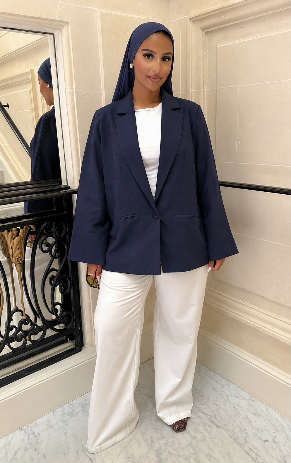 BLAZER DOS BLEU MARINE (PRÉCOMMANDE SOUS 10 JOURS)