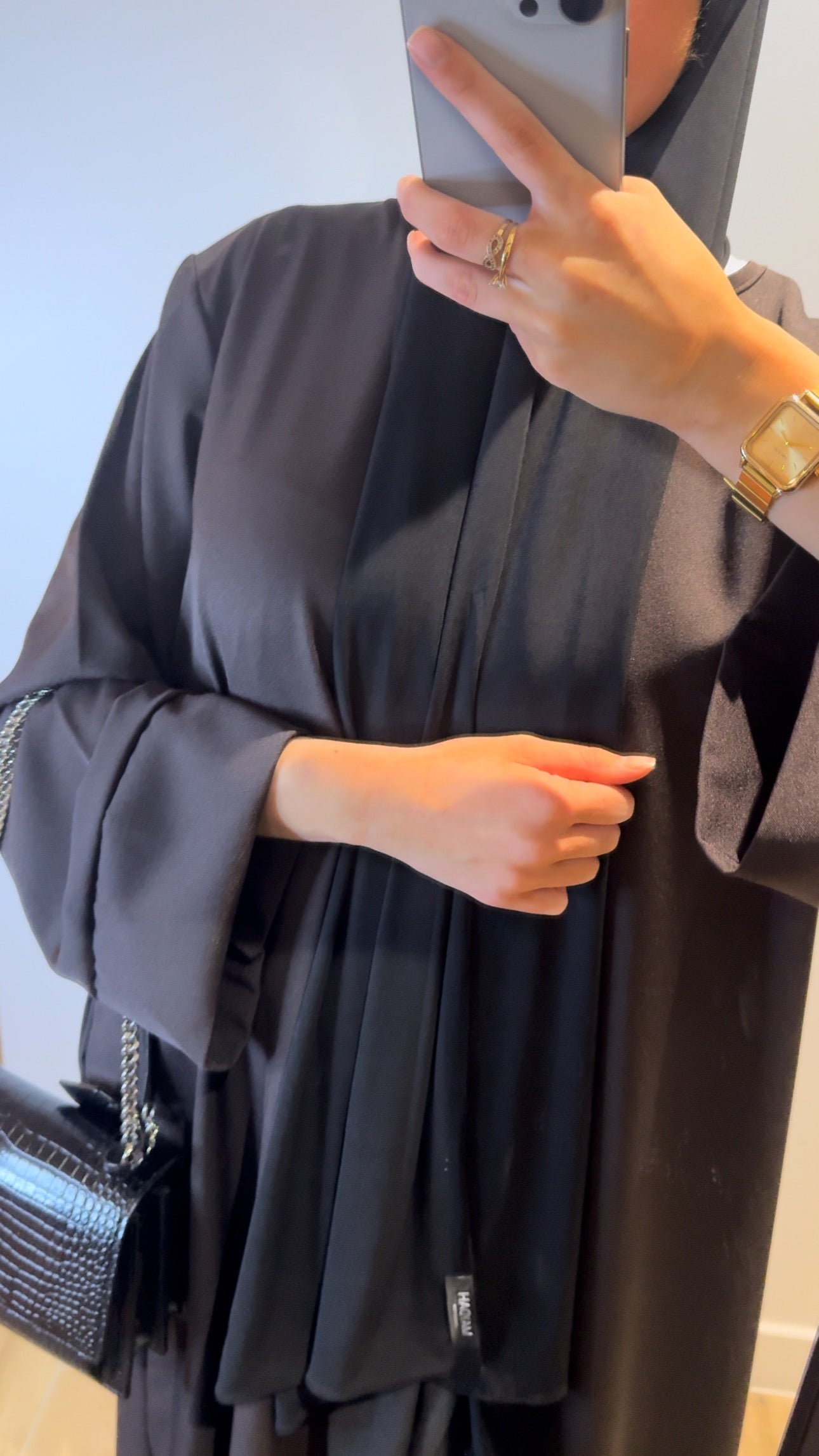 Abaya Poche Marron